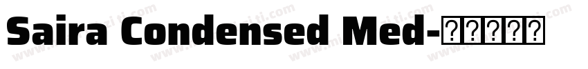 Saira Condensed Med字体转换